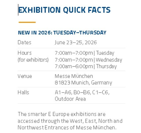 Taispeánfaidh Jiangyin Jianbang Aluminium Co., Ltd ag Taispeántas Smart Energy 2026 i München, an Ghearmáin.